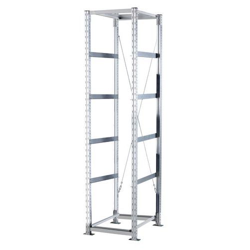 Scaffalatura cont. elem. part. 6 liv. 600 x 400 x 2.000 mm,