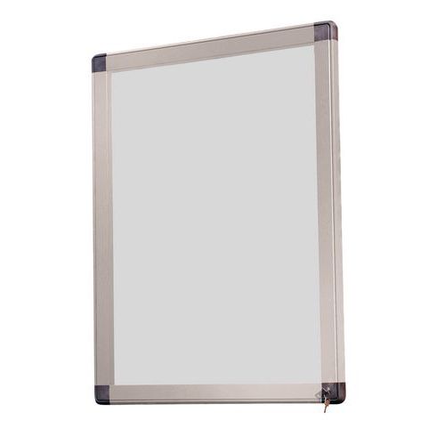 Bacheca per esterni 4 A4 Antares fondo in metallo- colore grigio,