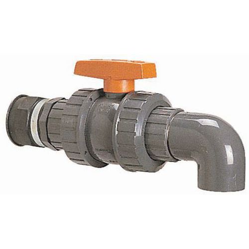 Rubinetto di spillatura in PVC diam. 32 mm PVC diam. 32 mm,