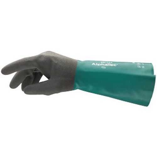 Guanto AlphaTec 58-435 T10 verde,