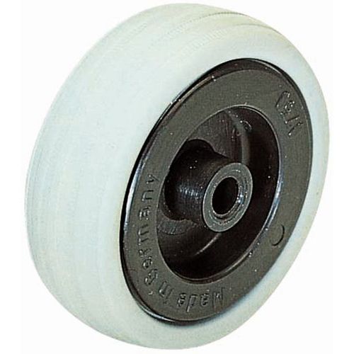 Rotella D=75 mm P=60 kg mozzo a sfere battis. gomma corpo poliam.,