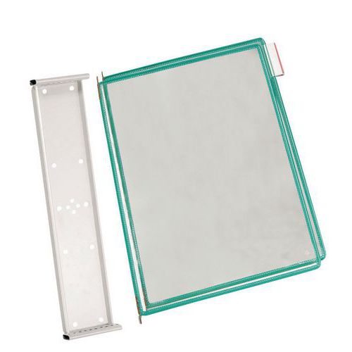 Supporto Murale A4 Elemento su ccessivo 10 car telline verde,