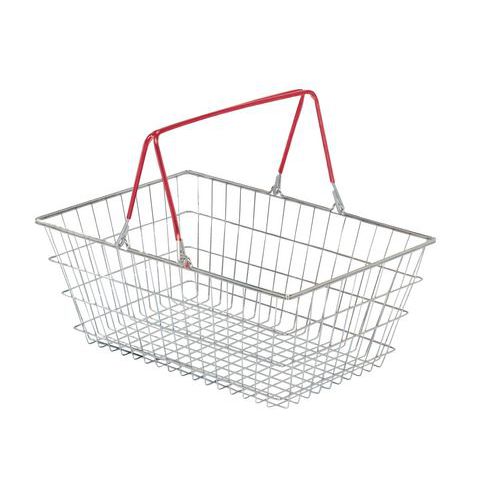 Cestino Impilabile In Filo D'Acciaio 20L Accatastabile,