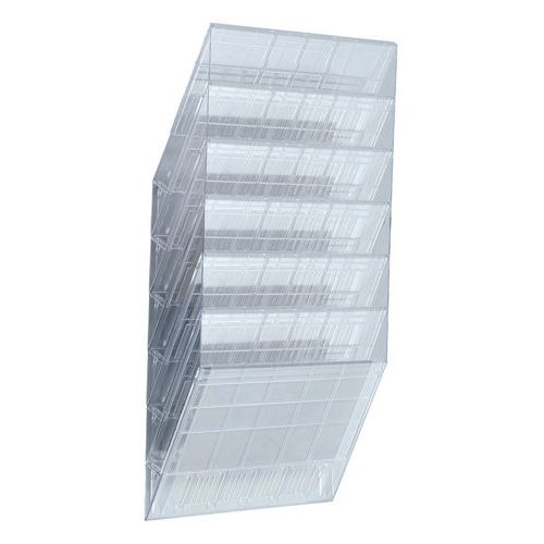 Durable Clear Espositore Di Brochure Da Parete Altezza: 62 Cm Larghezza: 34,8 Cm,