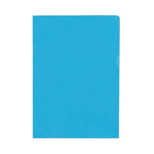 Cartellina di colore blu - Modello: con angoli - Spessore: 0,12 mm,