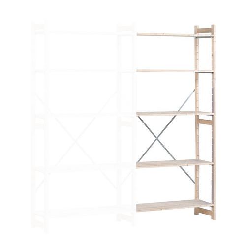 Scaffalatura elemento successivo Scanda carico 75 kg Alt: 2090 mm,