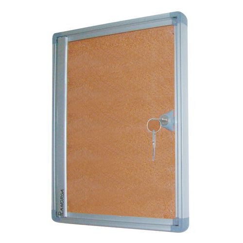 Bacheca per interni extra piatta - Phoenix 47x64 sughero/4 fogli A4,