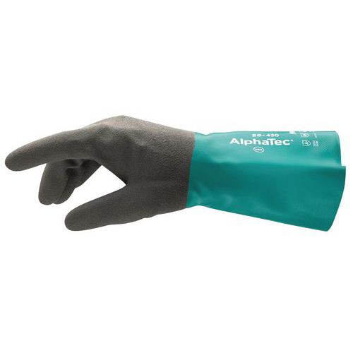 Guanto AlphaTec 58-430 T9 nitrile,