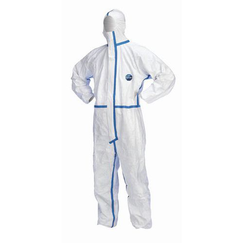 Tuta monouso Tyvec 600 Plus - M - Protezione tipo 5 e 6 bianco,