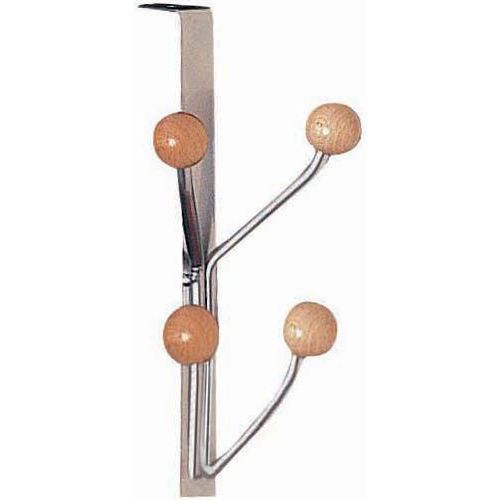 Attaccapanni a 4 ganci in alluminio,