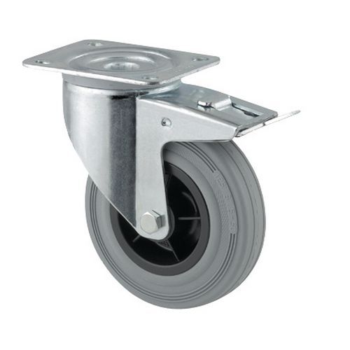 Ruota Girevole Con Base E Fren H :240, cerchiatura,