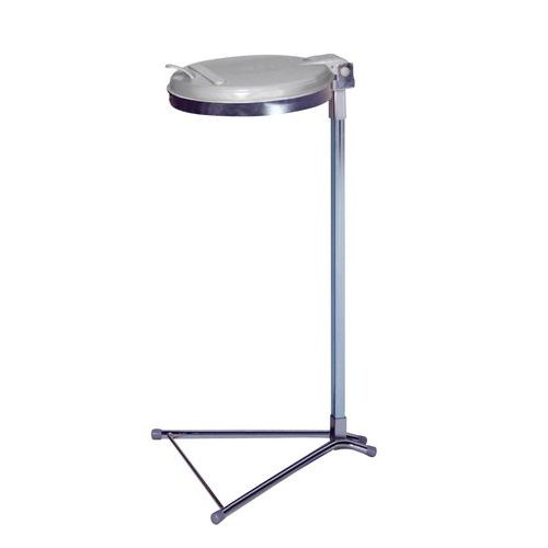 Supporto galvanizzato per sacco da 120 l coperchio color arg,