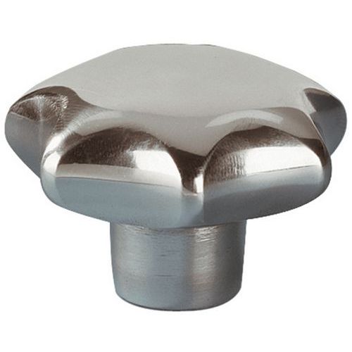 Manopola A Stella Ø totale:50 mm Material:Allumi,