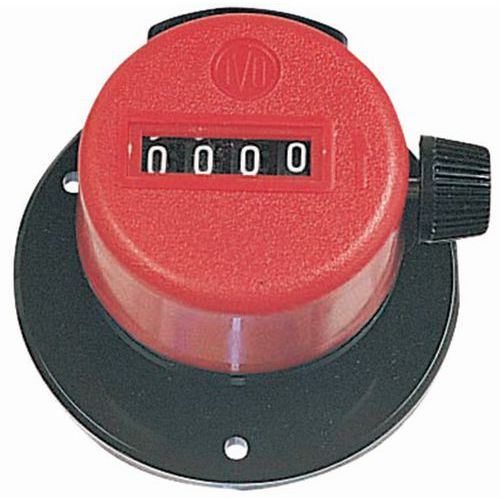 Contatore a comando manuale con supporto scatola sintetica,