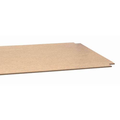 Opzione copertura ripiano in isolegno LxPxSP= 1.500x500x2,5 mm,