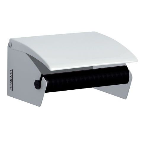 Distributore piccolo rotolo in metallo bianco basso IC,