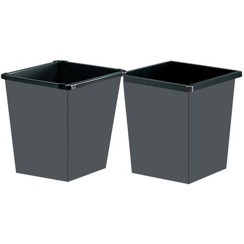 Cestino Metallico Nero Quadr 30 X 30 X 36,