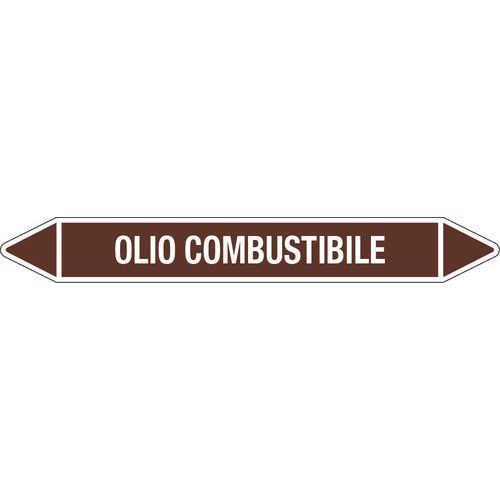CART. ADESIVO OLIO COMBUSTIBIL E,