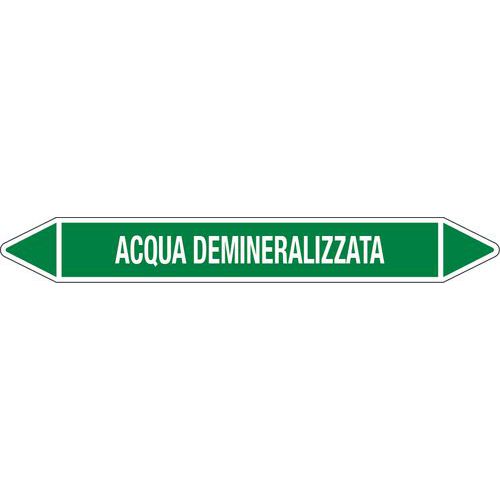 CART. ADESIVO ACQUA DEMINERALI ZZATA,