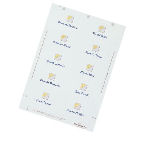 Conf. Di Fogli Da Stampa Per Badge 3X6cm 540 Etichette,