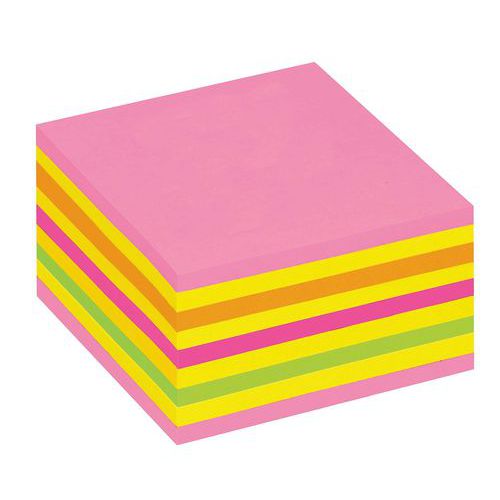 Post It Cubo Neon Rosa,