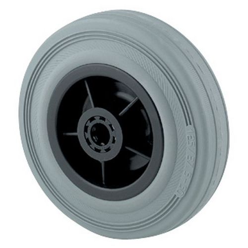 Rotella con battistrada in gomma Portata: 75 kg l tot.:35 mm,