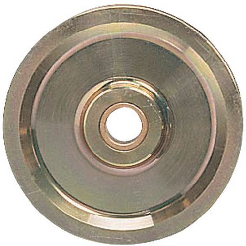 Puleggia acciaio Ï Cavo 11/12 con anello bronzo Ale=25,