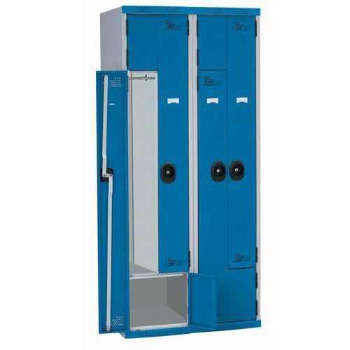 arm mono PL 4 scom h1800xL400xP500 serr ch grigio chi/blu,