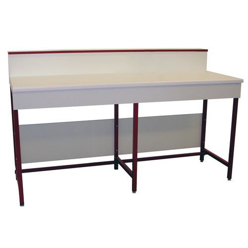 BANCO DA LAVORO ALZATINA RIPIANO LAMINATO STAMPATO 1200X750,