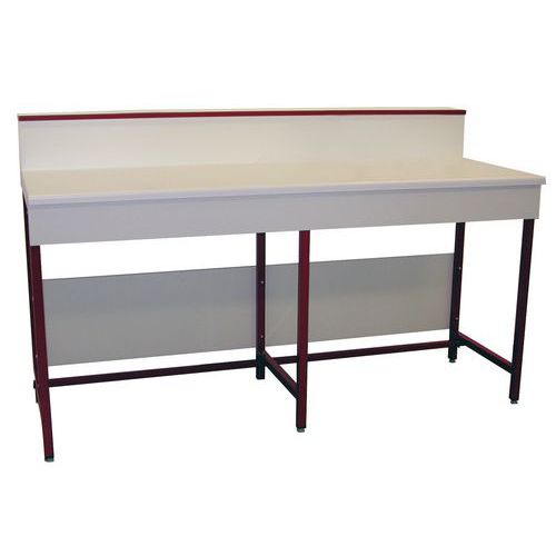 BANCO DA LAVORO ALZATINA RIPIANO LAMINATO STAMPATO 1500X750,