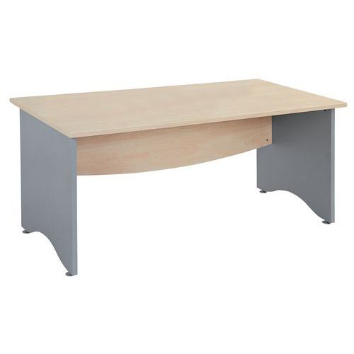 Scrivania Diritta L160 Base Alluminio Acero Gamma Galaxy,