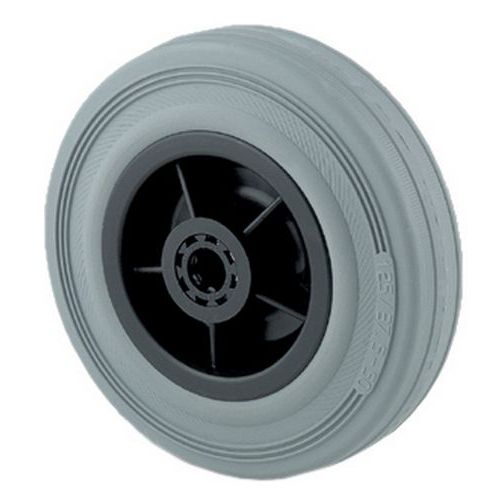 Rotella con pneumatici in gomma Portata: 135 kg l tot.:40 mm,