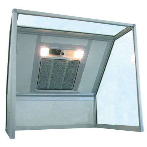 Cappa a cabina + Filtro al carbone attivo,