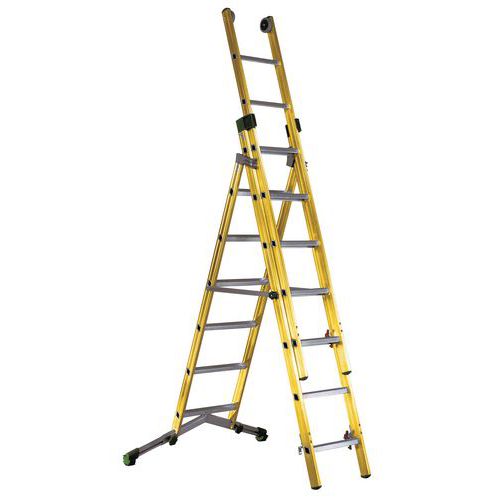 SCALA VETROPRIMA TRE RAMPE M. 2,10/4,20,