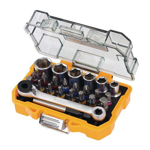 Cofanetto da 6 bussole e 15 punte,