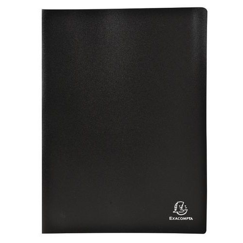 Proteggidocumenti PP3/10 goffrato, 40 buste nero,