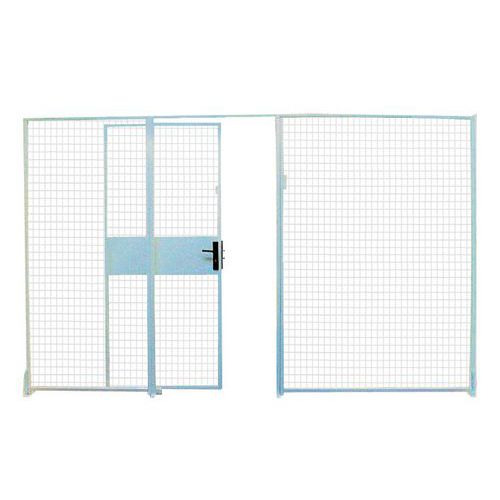 Pannello a griglia Alt.=2240 mm L.=1000 mm con sportello,