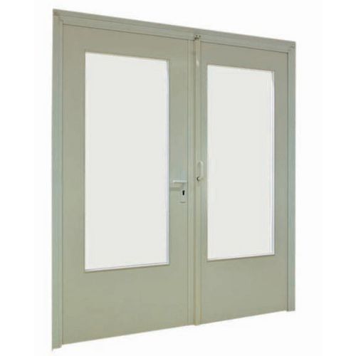 Porta Doppia A Battente Vetrat a Melaminico H. 25 30mm Bianc,