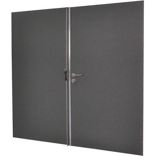 Porta A Doppio Battente Piena 2750X2 RIS ANTHRACITE,