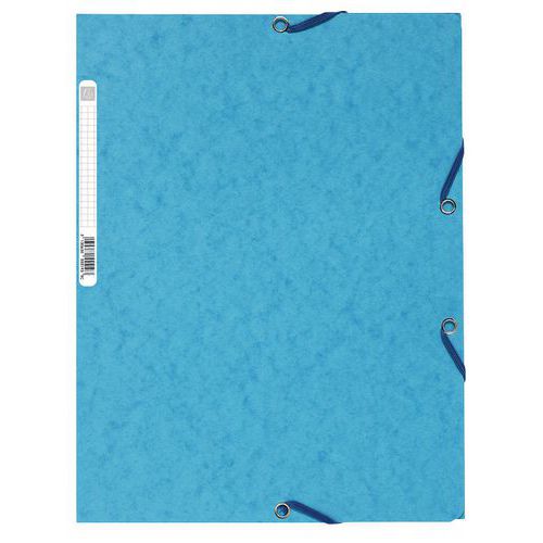 Alevar Cartellina 3 Lembi in Cartoncino Manilla 150 gr, 100% Carta Riciclata, Formato 25x33 cm, Colore Rosso, Confezione da 50 Pezzi