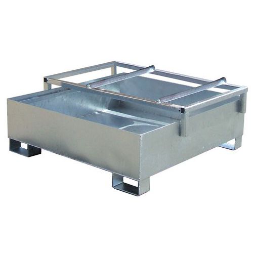 Contenitore Di Ritenzione 220 L Galvanizzato 1240X1320X530,