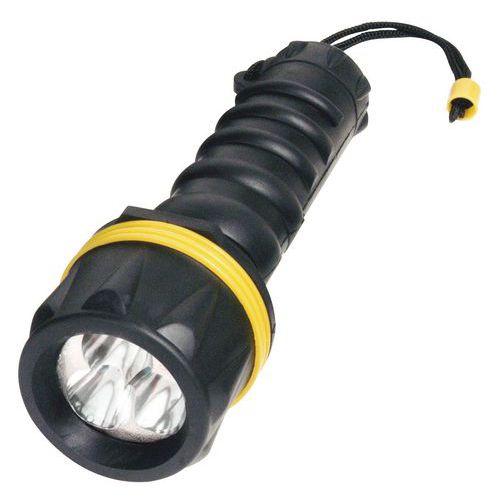 Torcia gomma infrangibile 3 LED,