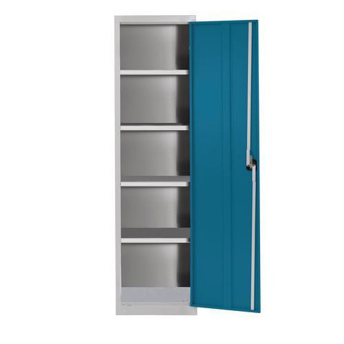 Armadio monoblocco alto H 198 cm 450X560X2080 mm Grigio/Blu,