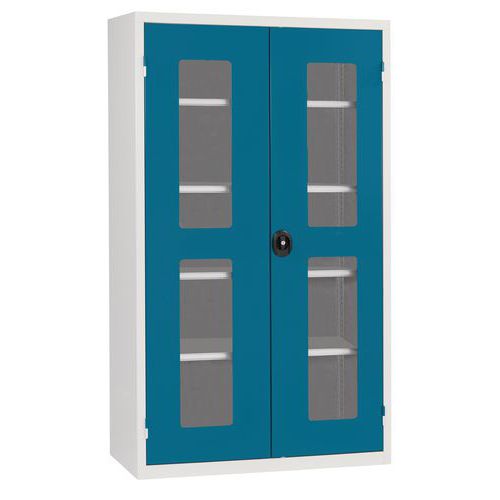 Armadio Monoblocco Alto Ante 520X1220X200 Grigio/Blu,