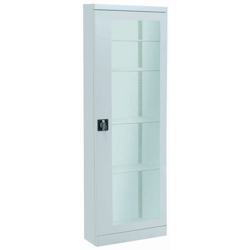 Armadietto Vetrina Su Base - P 43,5 - Bianco Colore:Bianco,