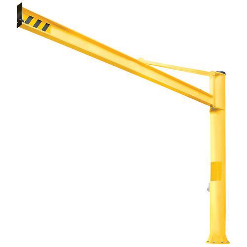 Gru A colonna con braccio triangolare P=500Kg, 4M,