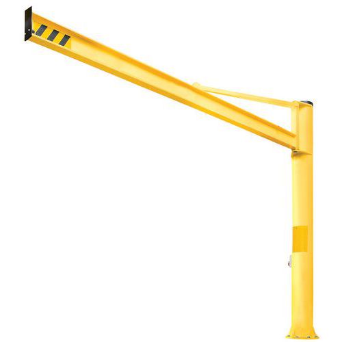 Gru A colonna con braccio triangolare P=1000Kg, 3M,