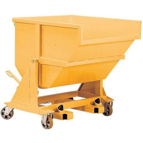 Cassonetto Rinf.To Acciaio Gal 550L-Su Ruote-Tipo Rm,