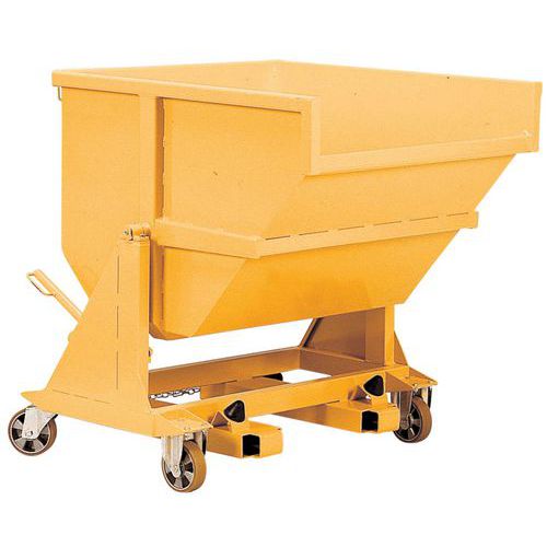 Cassonetto Rinf.To Acciaio Gal 750L-Su Ruote-Tipo Rm,