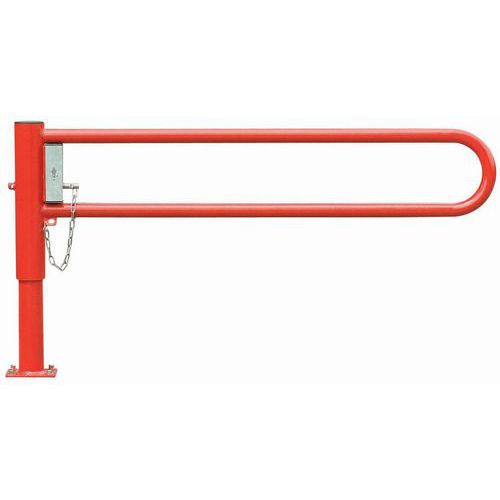 Barriera Mobile Lung=2,0 m Rosso Laccato Su Piastra,